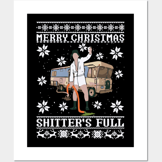 shitter's christmas Wall Art by romanisa